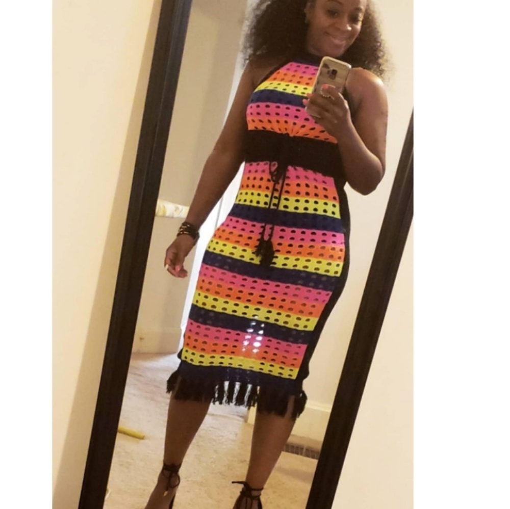 Miami vibes Rainbow dress